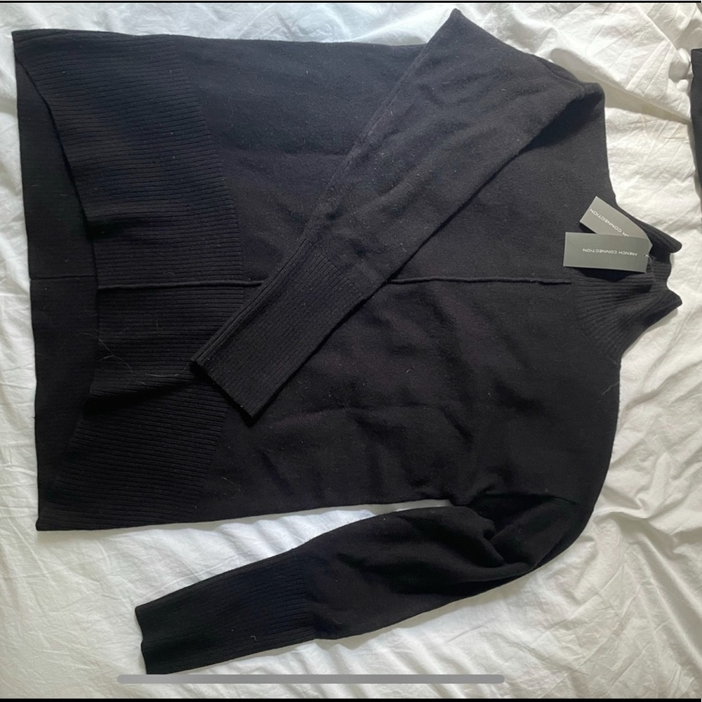 NWT French Connection Black Turtleneck Sweater
